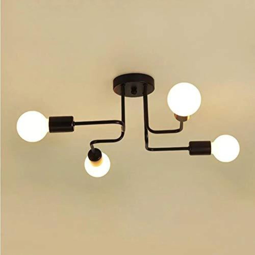 Moderne Plafonnier Lustres Luminaire Industriel en Metal