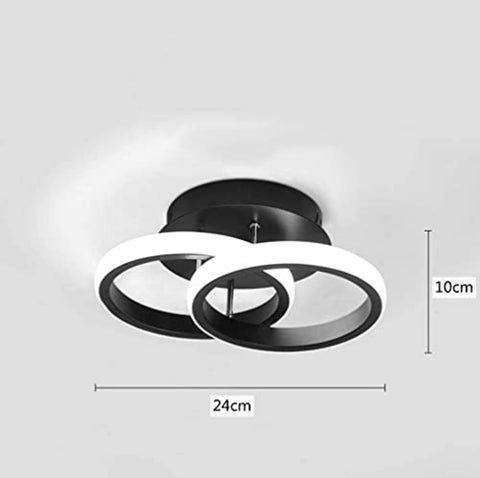 Lampa sufitowa LED, żyrandol sufitowy LED oprawa oświetleniowa 19W nowoczesna, szykowna akrylowa lampa sufitowa do kuchni salon sypialnia 6500K chłodna biel