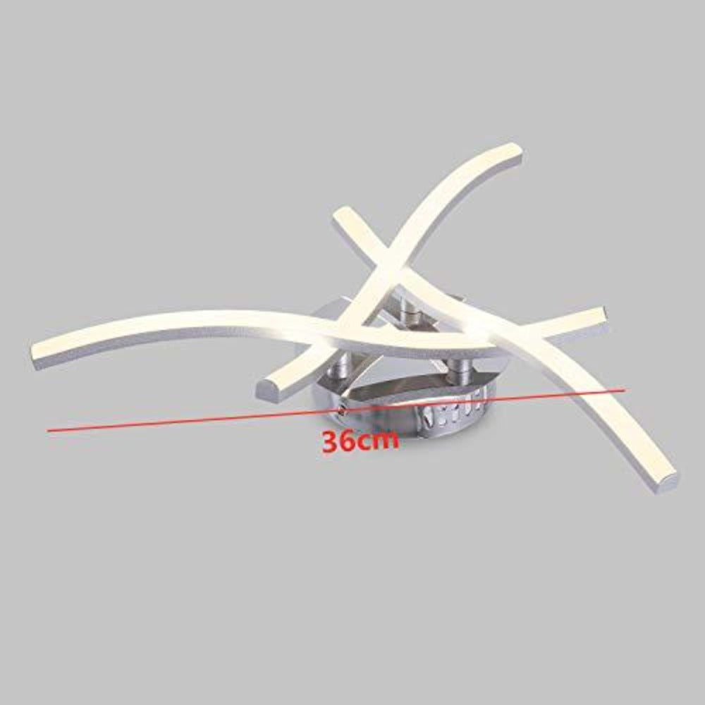Lampa sufitowa LED o nowoczesnym designie, lampa sufitowa w kształcie fali, ciepła biel 3000 K, zintegrowane diody LED 18 W 1600 lm, nowoczesny żyrandol do salonu, sypialni, jadalni