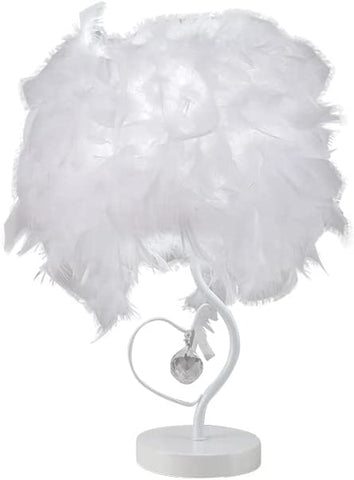 Lampa biurkowa LED z piórkiem z pilotem, nowoczesna prosta dekoracyjna lampa stołowa, kreatywna lampka nocna, lampka nocna, odpowiednia do biurka do nauki w pokoju dziecięcym