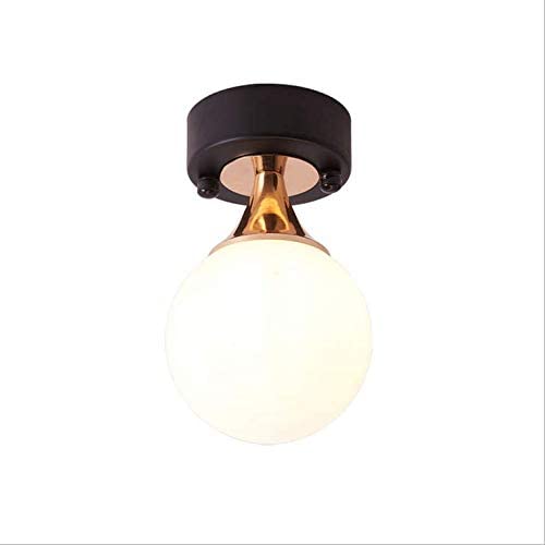 LED Lampe de plafond, Lampe de boule en verre, Plafonnier pour Chambre à coucher, Couloir, Salon, etc