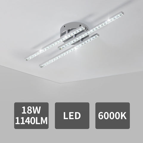 Nowoczesna lampa sufitowa LED, lampa sufitowa LED do montażu podtynkowego z 3 lampami, nowoczesna lampa sufitowa do sypialni, salonu, jadalni, kuchni