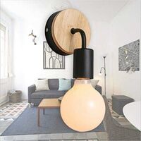 Loft Lampe murale Interieur noire Simplicity E27