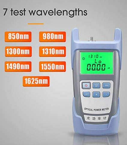 Fotometr światłowodowy FTTH Tester kabli optycznych Tester światłowodów -70 dBm do +10 dBm