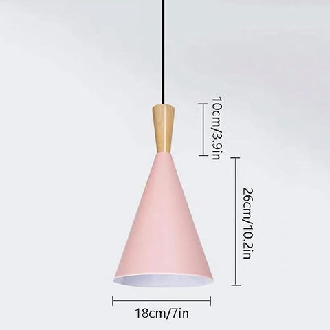 Lampa wisząca Drewniany żyrandol E27 Podstawa do salonu Sypialnia Jadalnia Biuro Bar Cafe Różowy