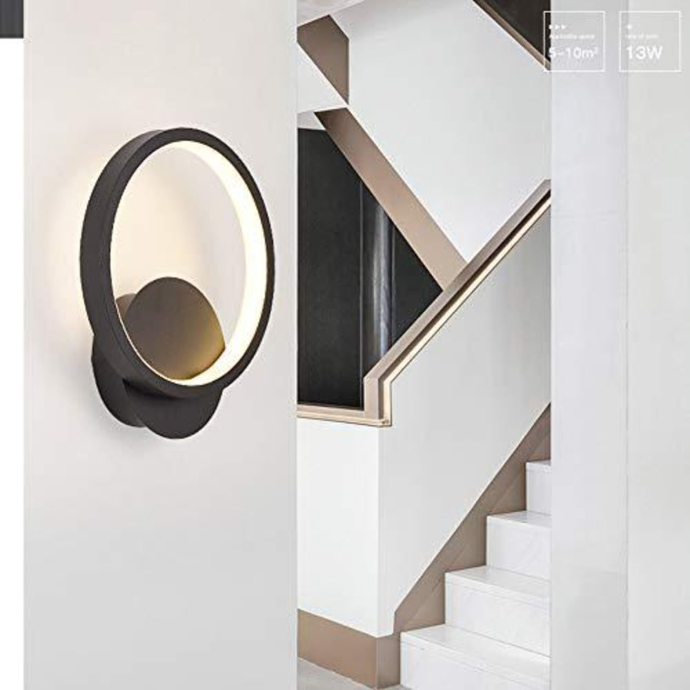 Applique Murale Led Interieur Ronde Blanc Chaud Acrylique Luminaire Murale Interieur