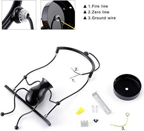 Kinkiet LED do wnętrz, lampka nocna dla dzieci z huśtawką, kreatywna lampa ścienna do wnętrz Nadaje się do sypialni, korytarza w salonie, E27, żarówka nie jest dołączona, 220 V, IP20