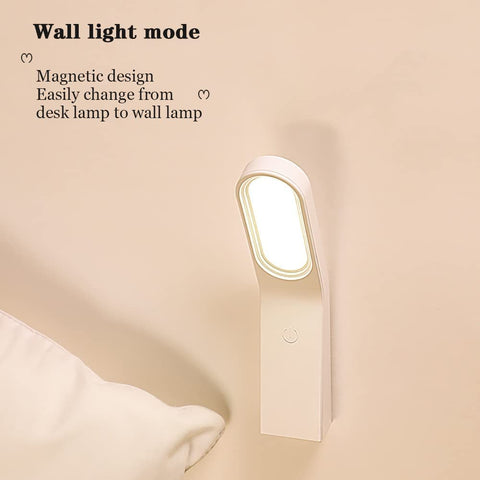Lampa biurkowa LED, przyciemniana lampka nocna, 10 poziomów jasności, elastyczna kontrola dotykowa ochrona oczu, lampa biurkowa z portem USB, magnetyczny designerski kinkiet