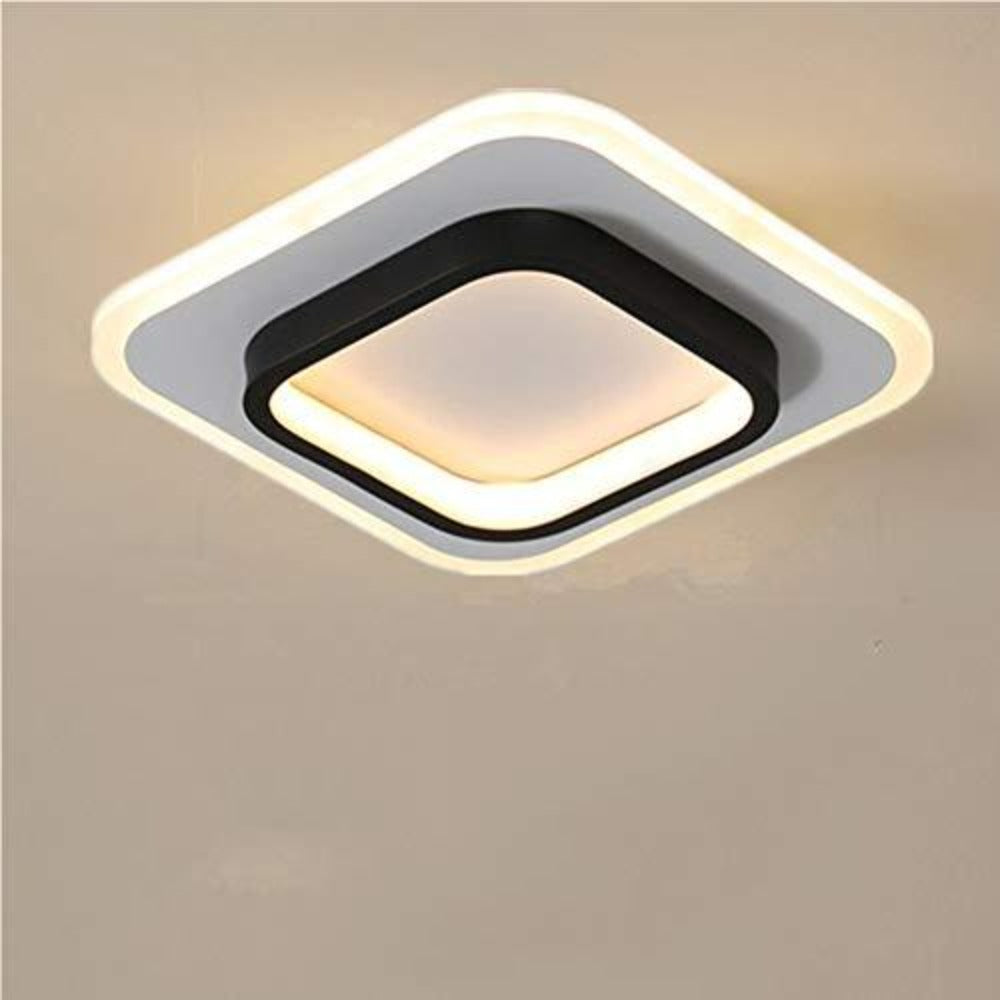 Plafonniers LED, Plafonniers carrés 21W, Lampe de Plafond 3500K pour Salle de Bain, Salon, Chambre, Cuisine, Couloir (Blanc Chaud)