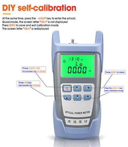 Fotometr światłowodowy FTTH Tester kabli optycznych Tester światłowodów -70 dBm do +10 dBm