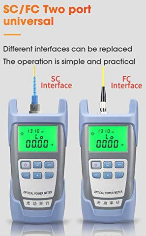 Fotometr światłowodowy FTTH Tester kabli optycznych Tester światłowodów -70 dBm do +10 dBm