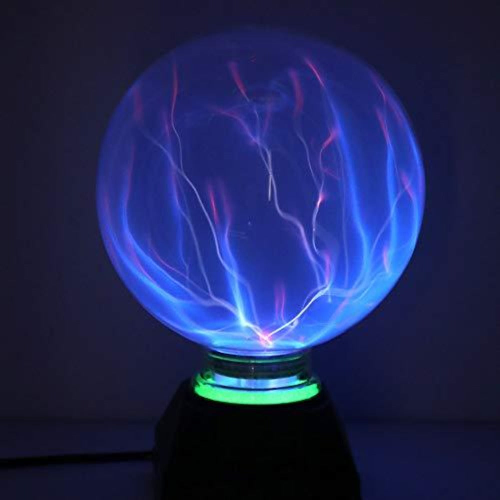 Lampe boule de plasma Lumière plasma magique 5 pouces Lampe globe statique 