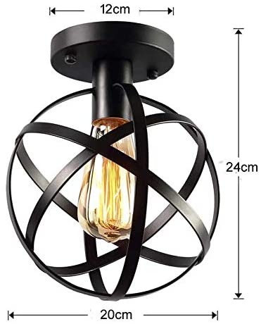 Vintage lampa sufitowa, lampa sufitowa Retro E27, przemysłowa lampa wisząca do salonu sypialnia Cafe Bar restauracja