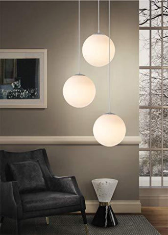 Szklana kula żyrandol prosta lampa wisząca do wnętrz średnica 15CM do sypialni salon korytarz restauracja kawiarnia 1 szt.