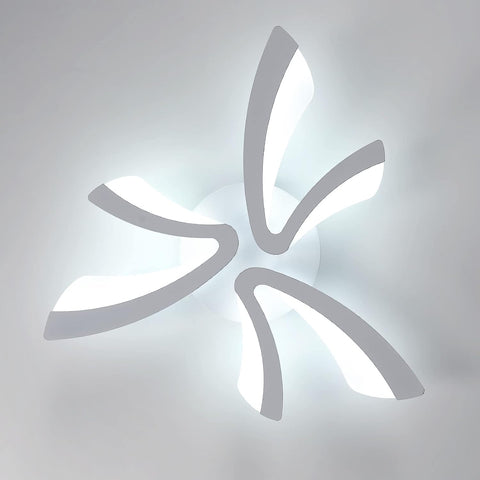 Nowoczesna lampa sufitowa LED, 36W 4000LM Kreatywna oprawa sufitowa V Design, biała akrylowa lampa sufitowa do sypialni, salonu, restauracji, kuchni, 6500K chłodna biel