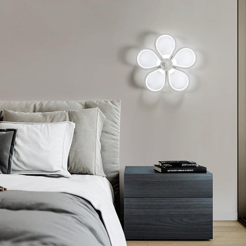 Lampa sufitowa LED 30W nowoczesny design zimny biały 6000K kreatywny kształt kwiatu lampa sufitowa do salonu sypialnia jadalnia biuro biała