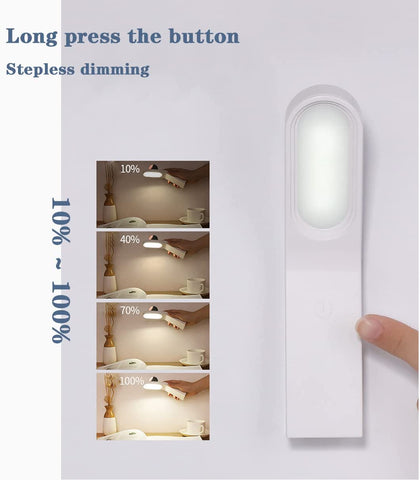 Lampa biurkowa LED, przyciemniana lampka nocna, 10 poziomów jasności, elastyczna kontrola dotykowa ochrona oczu, lampa biurkowa z portem USB, magnetyczny designerski kinkiet
