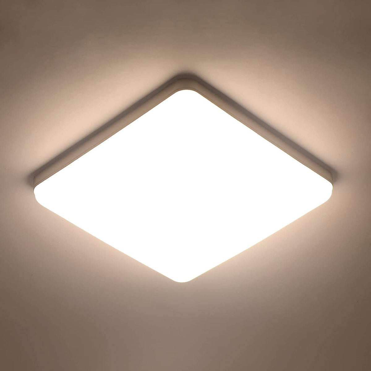 Plafonnier Led Carré 36W, Luminaire Plafonnier 3300LM 4000K Blanc Naturel, Lampe de Plafond Moderne Ultra-mince LED pour Salle De Bain Cuisine Chambre à Coucher Couloir Salle à Manger Balcon Garage