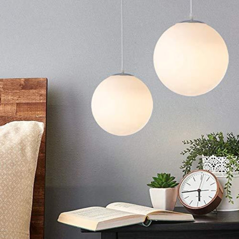 Szklana kula żyrandol prosta lampa wisząca do wnętrz średnica 15CM do sypialni salon korytarz restauracja kawiarnia 1 szt.