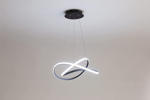 Nowoczesny żyrandol LED, aluminiowa lampa sufitowa LED, lampa wisząca 35W 3150 lumenów do salonu, jadalni, sypialni