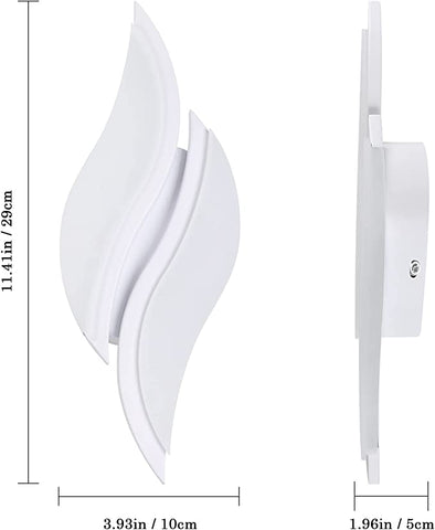 Kinkiet LED do wnętrz, nowoczesny kinkiet 20 W 2300 lm, oświetlenie akrylowe Oprawa ścienna do salonu Sypialnia Schody 6500 K Zimne białe światło białe kolor