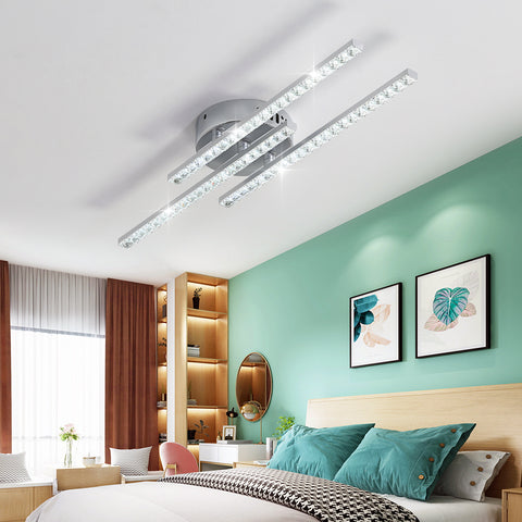 Nowoczesna lampa sufitowa LED, lampa sufitowa LED do montażu podtynkowego z 3 lampami, nowoczesna lampa sufitowa do sypialni, salonu, jadalni, kuchni