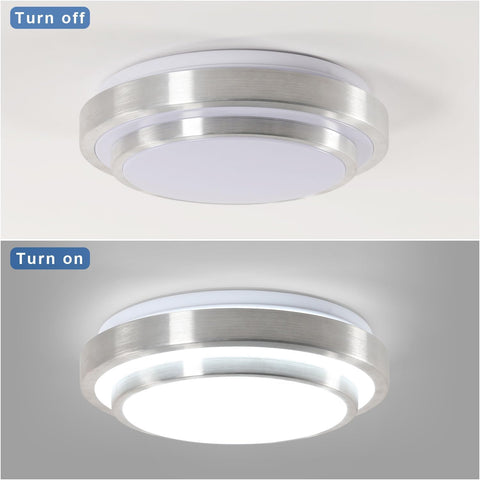 Nowoczesna lampa sufitowa LED Zimna biel 6000 K Okrągła lampa sufitowa 28 W do salonu Sypialnia Jadalnia Biuro