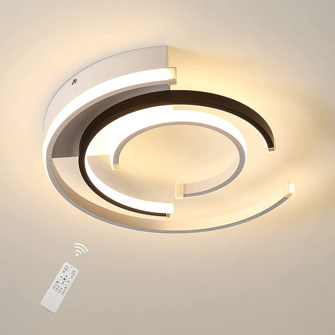 Lampa sufitowa LED z możliwością przyciemniania z pilotem 36W Nowoczesna lampa sufitowa LED 41cm Lampy sufitowe do sypialni do domowego biura Sypialnia Salon Kuchnia Balkon Przedpokój, 3000-6000K