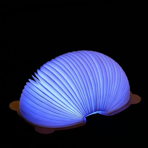 Składana lampka do książki - Lampka nocna dla dzieci - Przenośna lampa papierowa - 7 kolorów - Ładowanie przez USB