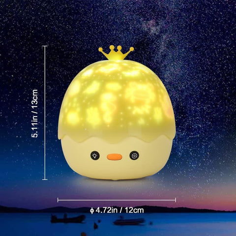 Lampka nocna z projektorem gwiazdowym, muzyczna lampka nocna z obrotem 360° + timer + pilot + 6 filmów projekcyjnych, lampka nocna dla dzieci, na Halloween, Boże Narodzenie, imprezy, prezent dla dziewczynki