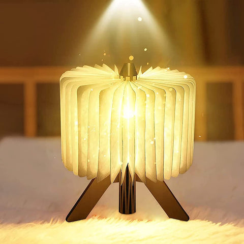 Książka Lampa Led Składana magnetyczna Mini Led Lampa papierowa Możliwość ładowania przez USB 2 tryby kolorów 1700 mAh Lampka nocna dla dzieci Dla dzieci, dziewczyny, prezentu, rodziców, wystroju domu