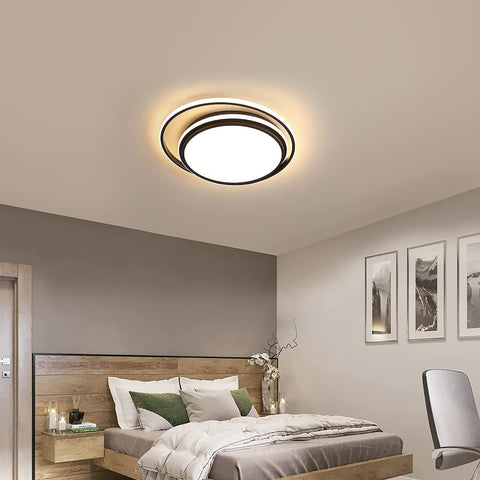 Lampa sufitowa LED o mocy 48 W z możliwością przyciemniania z pilotem, nowoczesna lampa sufitowa LED Oświetlenie wewnętrzne, okrągła lampa sufitowa LED do łazienki, sypialni, kuchni, salonu, jadalni, biura