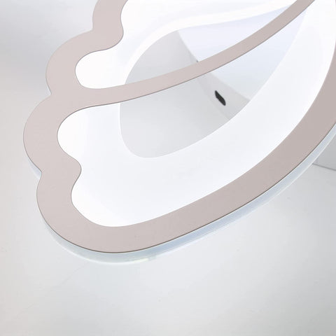 Lampa sufitowa LED 42W 3480 lumenów, nowoczesna biała lampa sufitowa, akrylowa oprawa sufitowa 6000K, 3 skrzydła do montażu, do salonów, sypialni