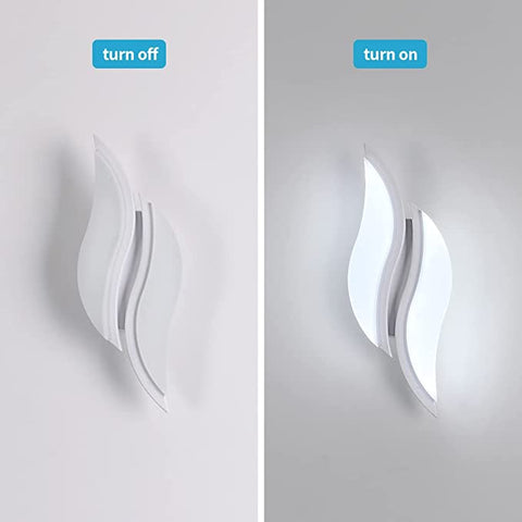 Kinkiet LED do wnętrz, nowoczesny kinkiet 20 W 2300 lm, oświetlenie akrylowe Oprawa ścienna do salonu Sypialnia Schody 6500 K Zimne białe światło białe kolor