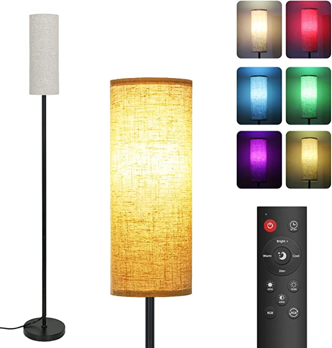 Lampadaire Sur Pied Salon Dimmable, RGB Lampadaire Industriel