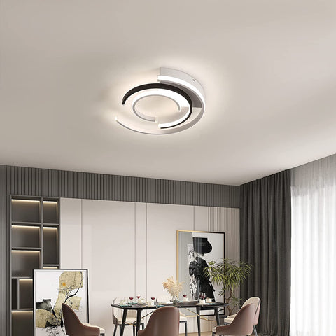 Lampa sufitowa LED z możliwością przyciemniania z pilotem 36W Nowoczesna lampa sufitowa LED 41cm Lampy sufitowe do sypialni do domowego biura Sypialnia Salon Kuchnia Balkon Przedpokój, 3000-6000K