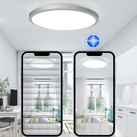 Lampa sufitowa LED z możliwością przyciemniania RGB 3000K-6500K Okrągła lampa sufitowa LED do łazienki Wodoodporna IP54 Do kąpieli, sypialni, salonu, kuchni ?30CM
