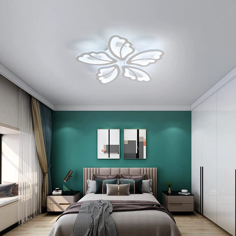 Lampy sufitowe LED, nowoczesna lampa sufitowa 36 W, 3500 lm 6000 K chłodne białe światło do salonu, sypialni i przedpokoju (5 akrylowych lamp sufitowych)
