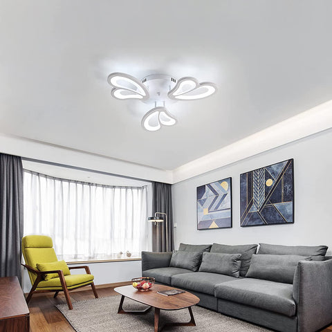 Lampa sufitowa LED 45W, 4050LM 6500K Lampa sufitowa LED do łazienki Kuchnia Salon Sypialnia Balkon Garaż