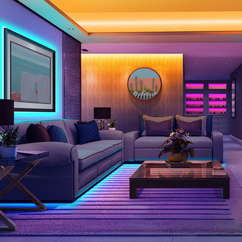 Inteligentna taśma LED WiFi 5m 5050 RGB Kontrola aplikacji, IP65 Wodoodporna wielokolorowa elastyczna listwa oświetleniowa z pilotem do domowej kuchni Telewizja Sypialnia Party Świąteczna dekoracja