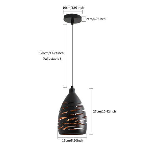 Nowoczesna lampa wisząca LED, przemysłowy pusty rzeźbiony żyrandol, lampa sufitowa wisiorek z metalową klatką czarny abażur lampa E27 do salonu kuchnia przedpokój restauracja Loft Cafe Bar