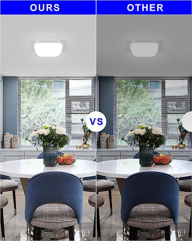 Kwadratowa lampa sufitowa LED 22x22cm Lampa sufitowa LED do łazienki wodoodporna IP54 Zimna biel 6000K Do kąpieli, sypialni, salonu, kuchni