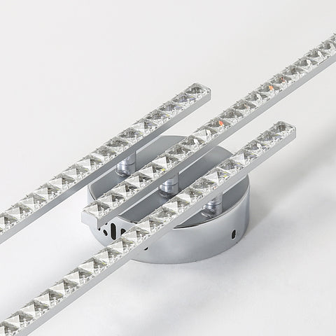 Nowoczesna lampa sufitowa LED, lampa sufitowa LED do montażu podtynkowego z 3 lampami, nowoczesna lampa sufitowa do sypialni, salonu, jadalni, kuchni