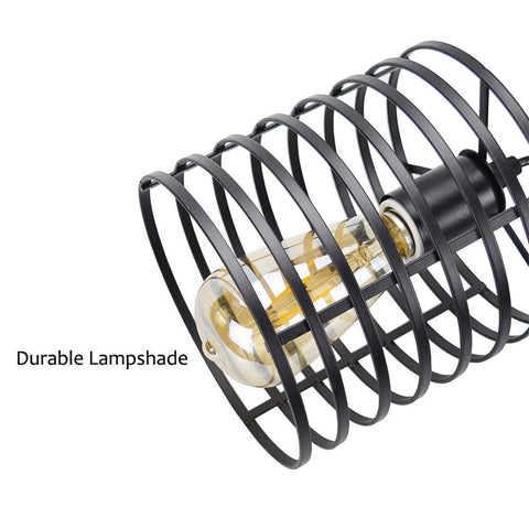 Nowoczesna żelazna lampa wisząca z klatką Metalowa lampa wisząca Oprawa oświetlenia wewnętrznego 220V