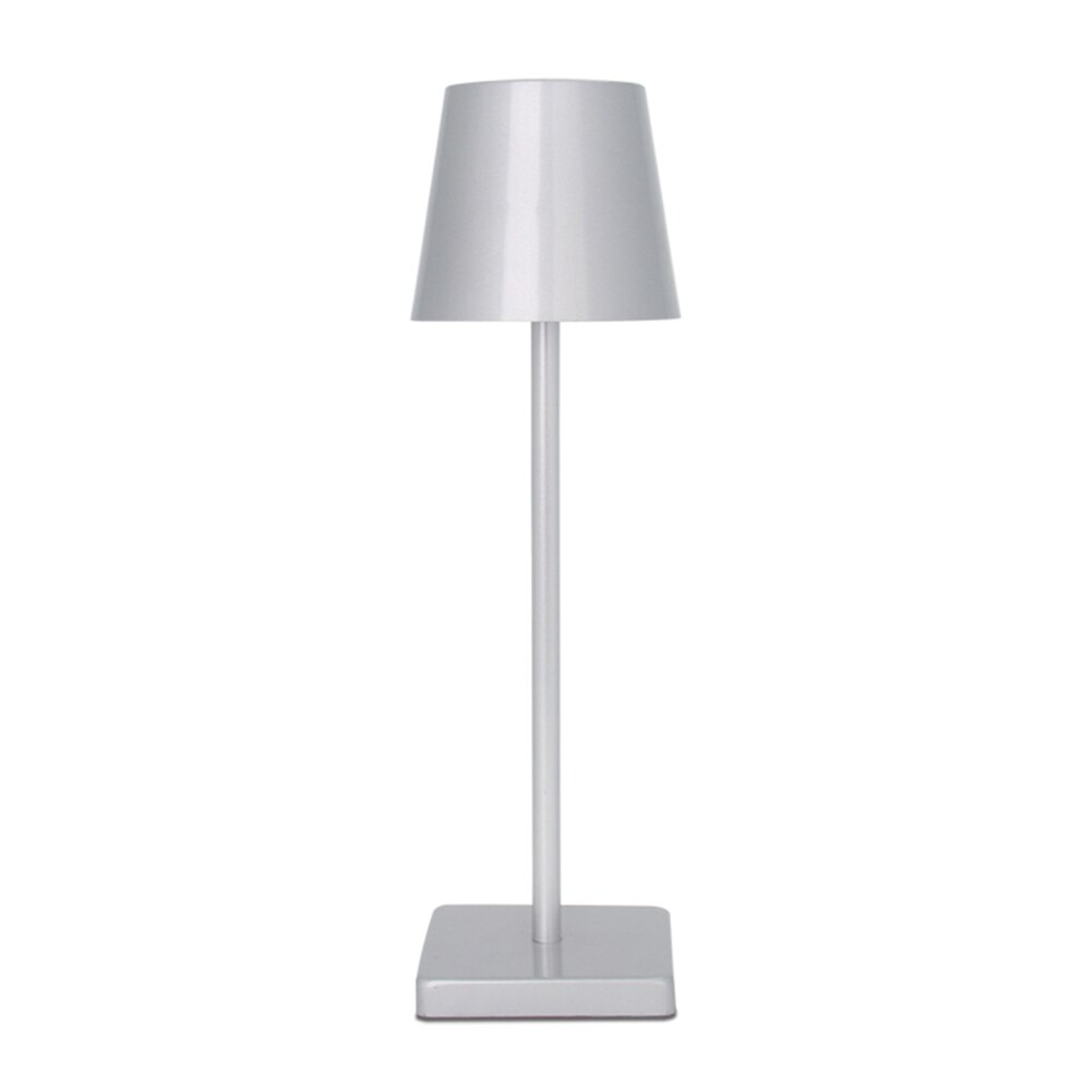 Lampe à poser Portable rechargeable Moderne Lampe de chevet Blanc Chaud 3000K Pour salle à manger Chambre à coucher Camping Balcon Extérieur Gris