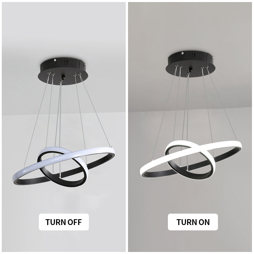 Diagramme de l'effet lumineux du lustre