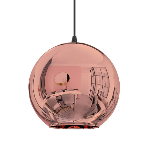Lampa wisząca 25cm E27 ampułka led z kolorowego dmuchanego szkła pyrex, nowoczesny, klasyczny żyrandol bez żarówki