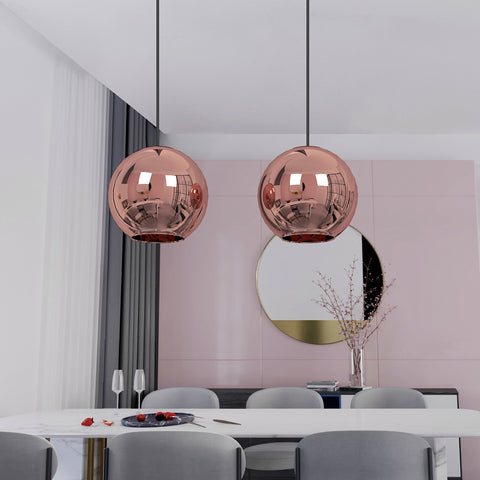 Lampa wisząca 25cm E27 ampułka led z kolorowego dmuchanego szkła pyrex, nowoczesny, klasyczny żyrandol bez żarówki